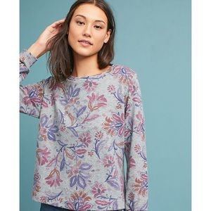 Grey floral sweatshirt